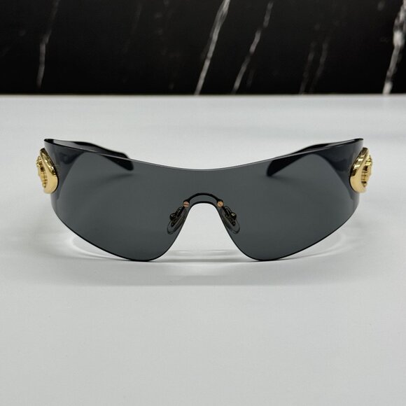 NEW VERSACE VE2280 1002/87 UNISEX BLACK VERSACE SUNGLASSES VE2280 100287 - Picture 5 of 12
